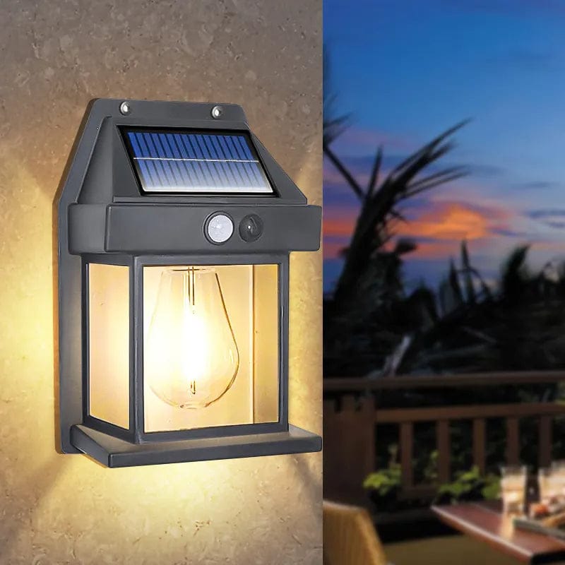Solar Powered Outdoor LED Wall Light with Motion Sensor