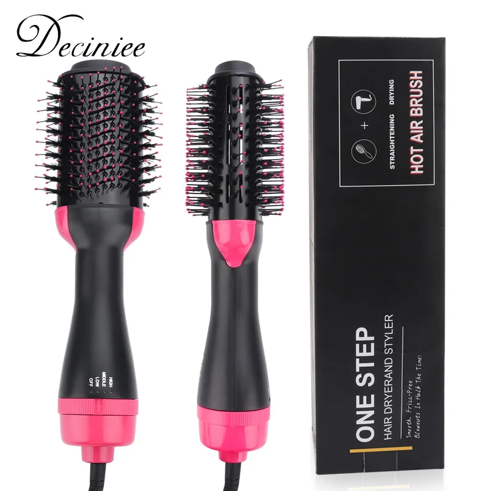 One step Hair Dryer Brush 3 in 1 Negative One Step Hair Dryer & Volumizer Blower Anti-Static Hair Styler Curler Hair Straightener Brush