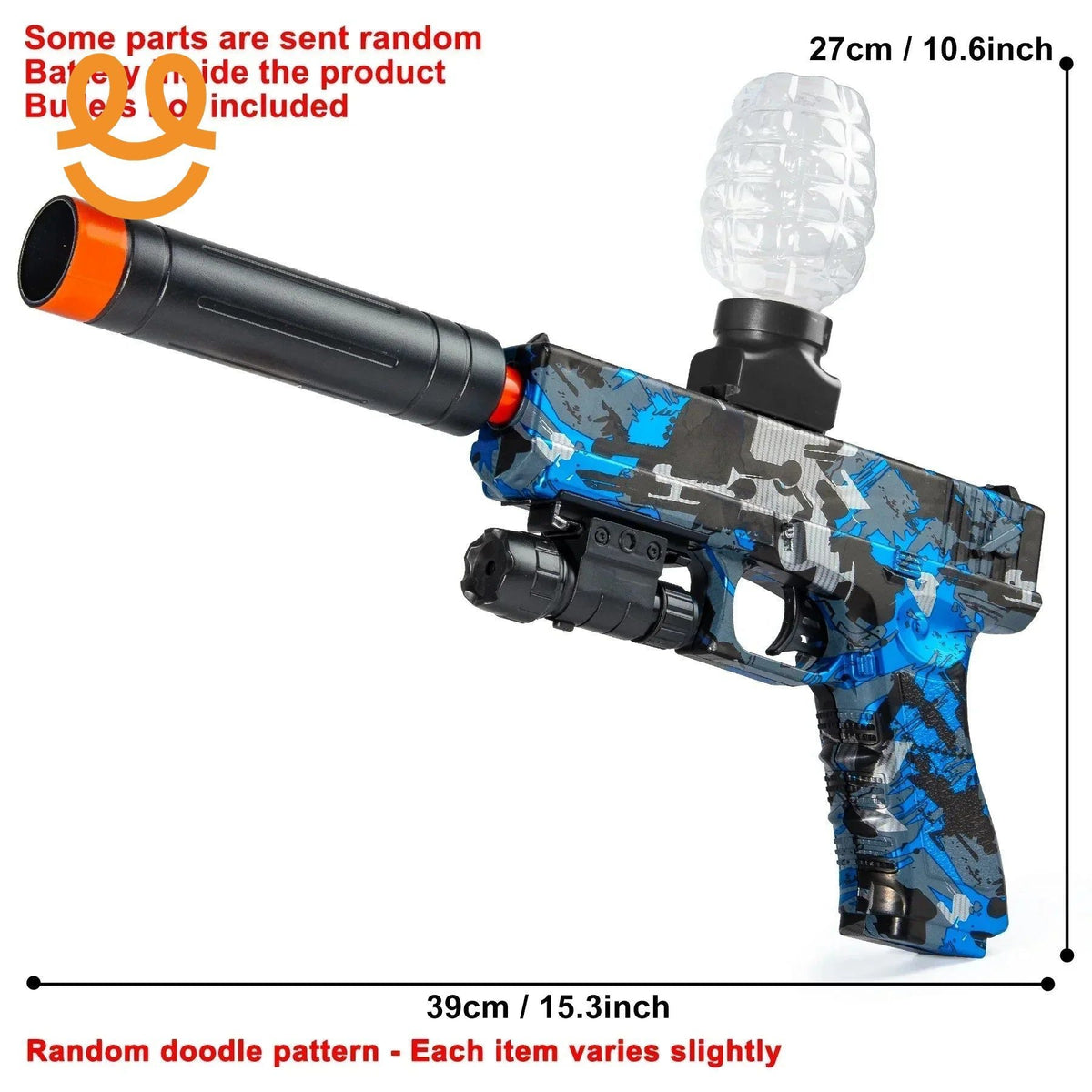 New Electric Blaster Gun Toy, High Precision Shooting, Party Game - Halloween Thanksgiving Christmas Gift