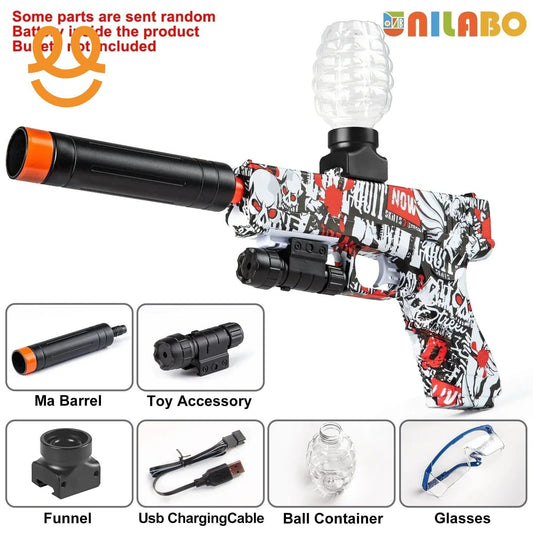 New Electric Blaster Gun Toy, High Precision Shooting, Party Game - Halloween Thanksgiving Christmas Gift