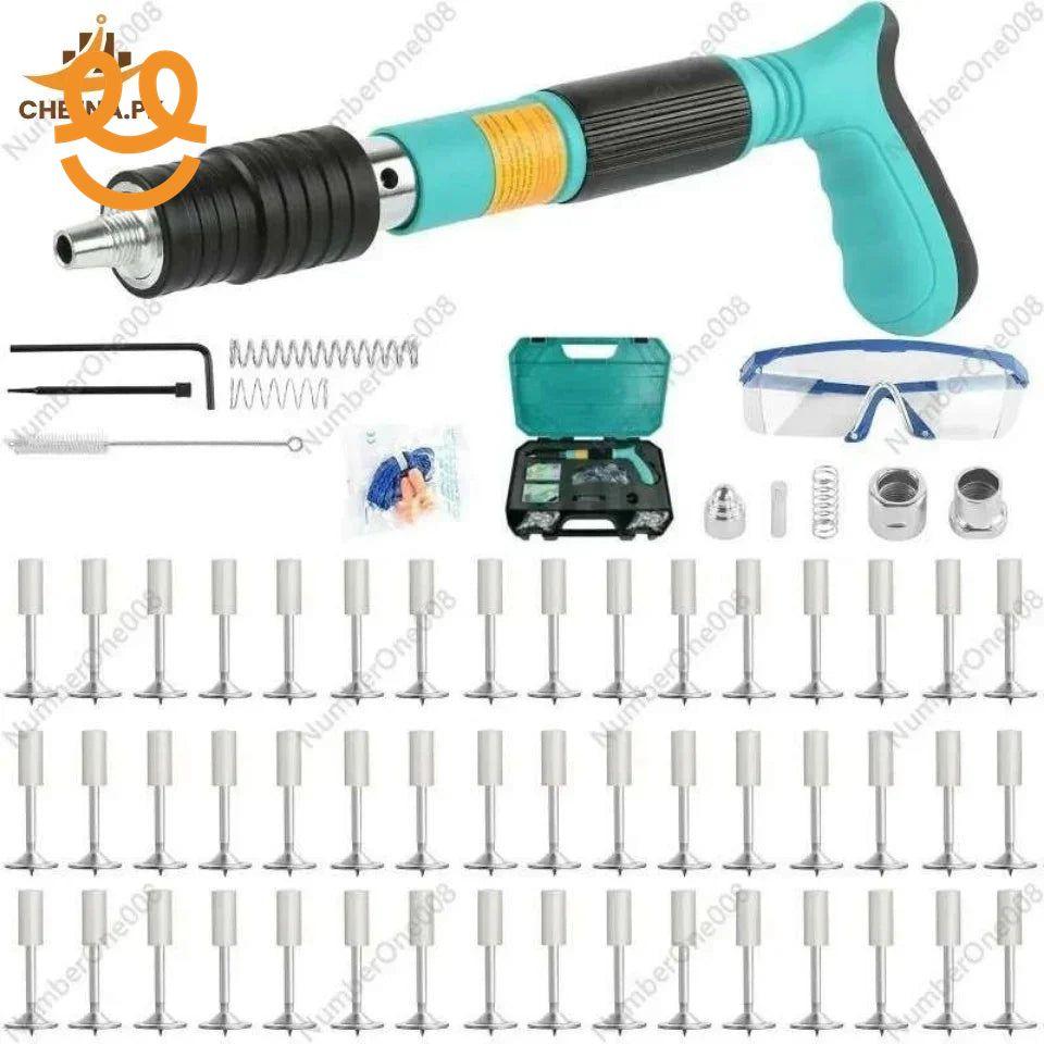 Heavy-Duty Concrete Nail Gun Kit with 10 Free Nails