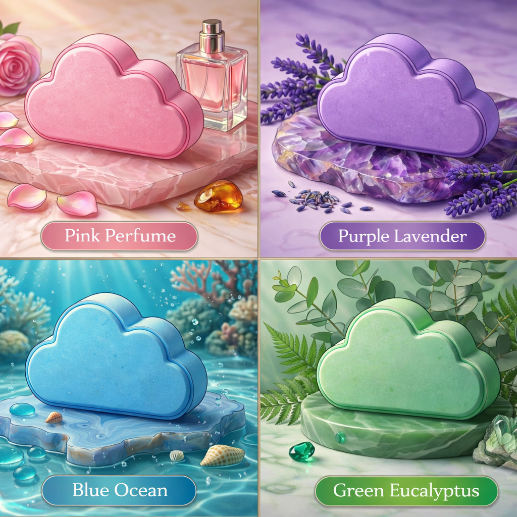 Bubbloon™ Rainbow Cloud Bath Bombs ( 4-Piece Set )