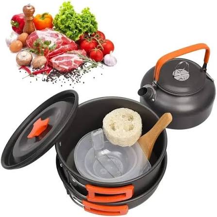 Lightweight Cookware Kit for Camping, Hiking & Travel