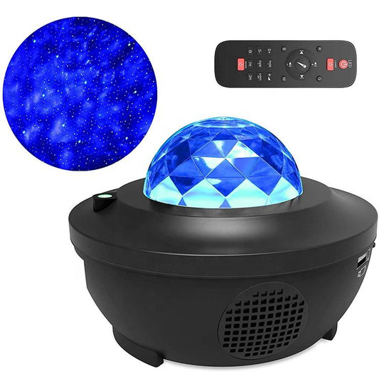 🌌 Remote Control Galaxy Star Projector Lamp with Bluetooth Speaker